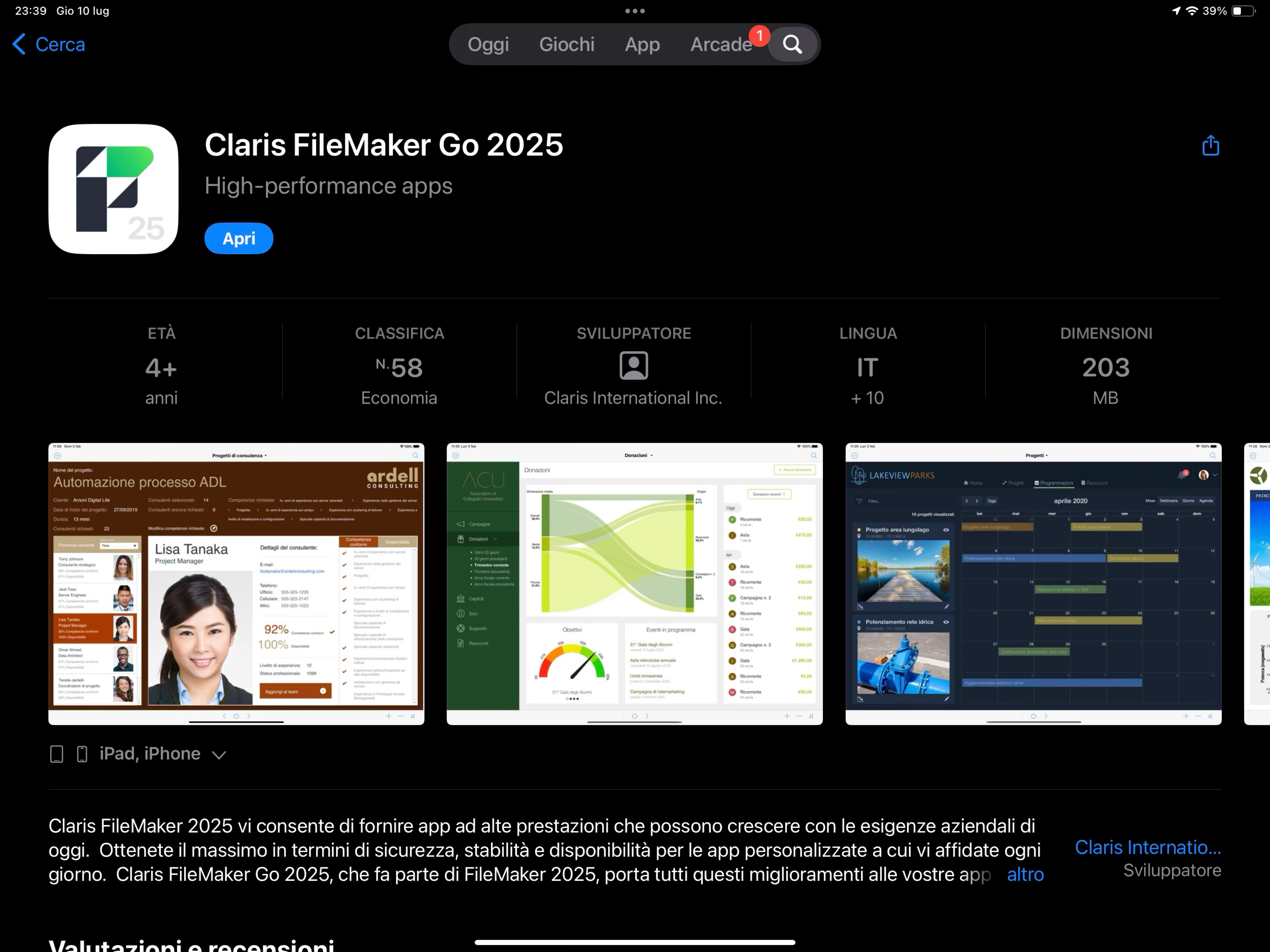 Claris FileMaker Pro 2025 licenza singola (download)
